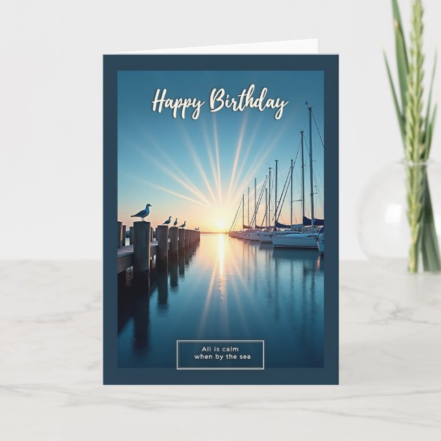 Goldener Geburtstag Marina Karte (Vorderseite)