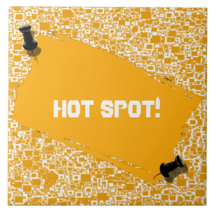 Goldener gelber und weißer Minifliesen-Entwurf Fliese