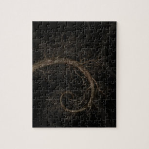 Goldener gewundener Baum #1 Puzzle