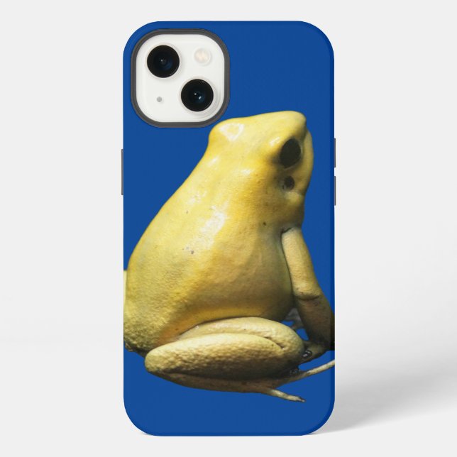 Goldener Giftfrosch iPhone Hülle (Rückseite)
