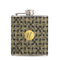Goldener Glamour Einzigartiges Monogramm