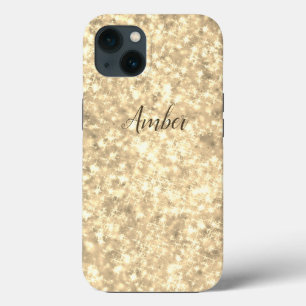 Goldener Glitter Elegant Personalisiert Case-Mate iPhone Hülle