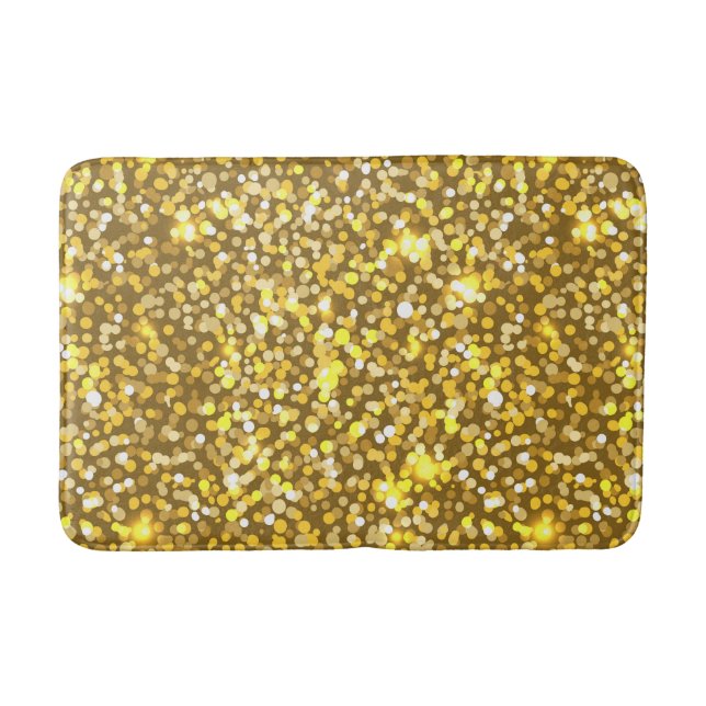 Goldener Glitzer Badematte (Vorderseite)