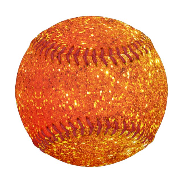 Goldener Glitzer Baseball (Vorderseite)