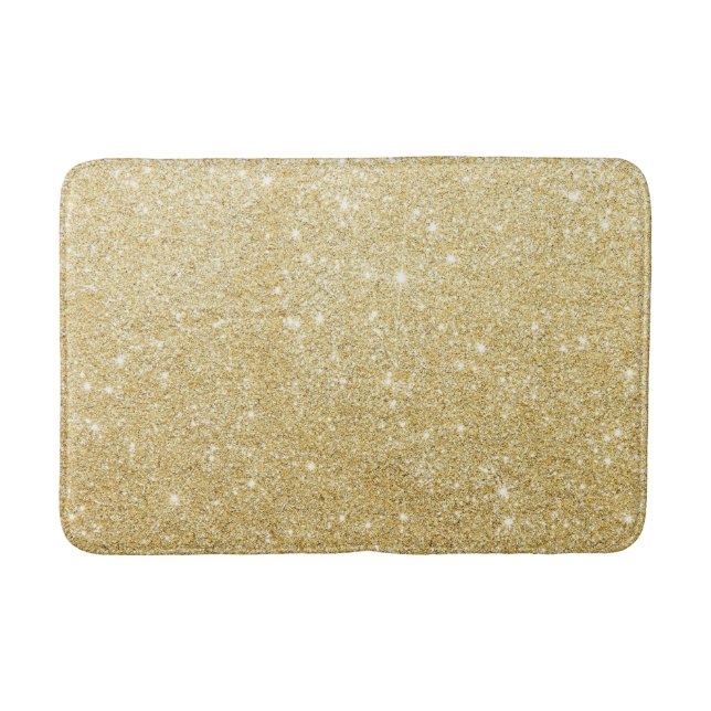 Goldener Glitzer-Diamant Badematte (Vorderseite)