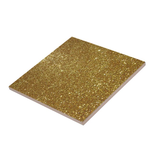 Goldener Glitzer - Digitaldruck Fliese (Seite)