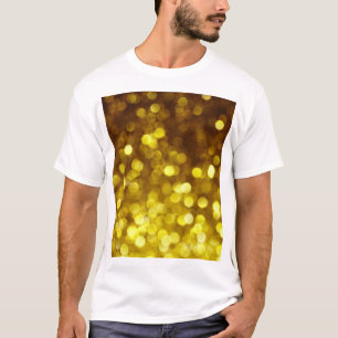 Goldener Glitzer: Festliche Weihnachtsstruktur. T-Shirt