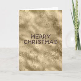 Goldener Glitzer Glitz Weihnachten Karte