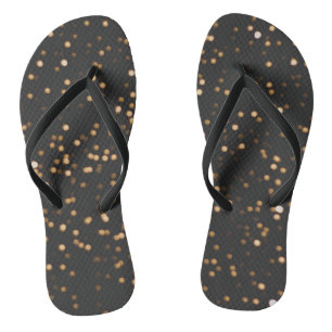 Goldener Glitzer Glitzern Flip Flops