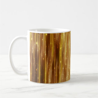 Goldener Glitzer: Heller Abstrakter Hintergrund. Kaffeetasse