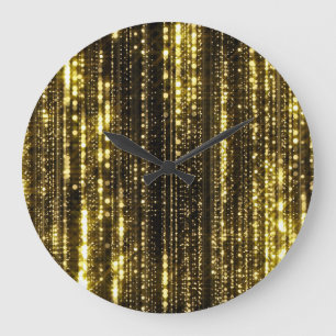 Goldener Glitzer: Hintergrundinformationen zu Boke Große Wanduhr