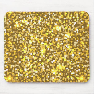 Goldener Glitzer Mousepad
