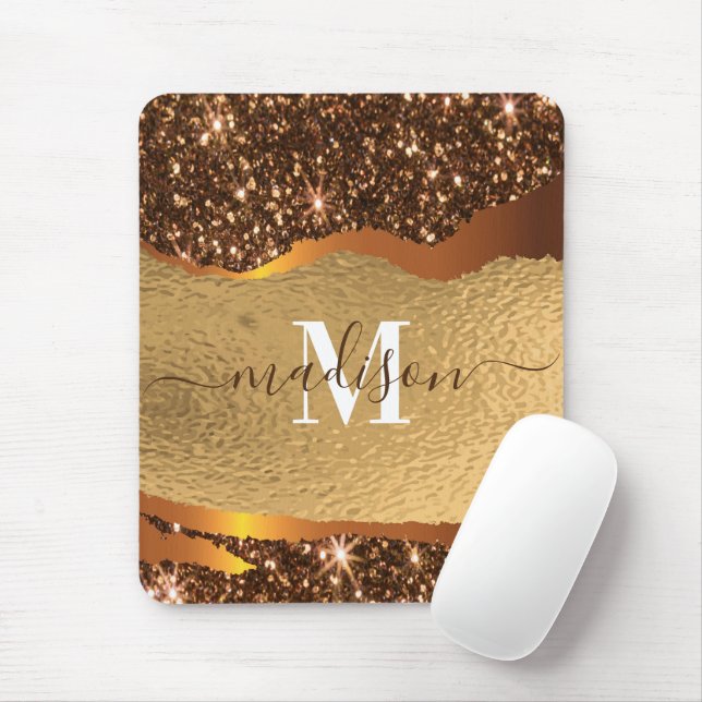 Goldener Glitzer Mousepad (Mit Mouse)