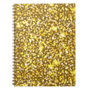 Goldener Glitzer Notizblock