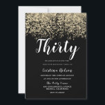 Goldener Glitzer Schwarze Mäuse oder Frauen 30. Ge Einladung<br><div class="desc">Golden Glitzer Black Mens oder Womans 30. Geburtstag Einladung Siehe dazu passende Artikel im Nest- und Nest-Store</div>