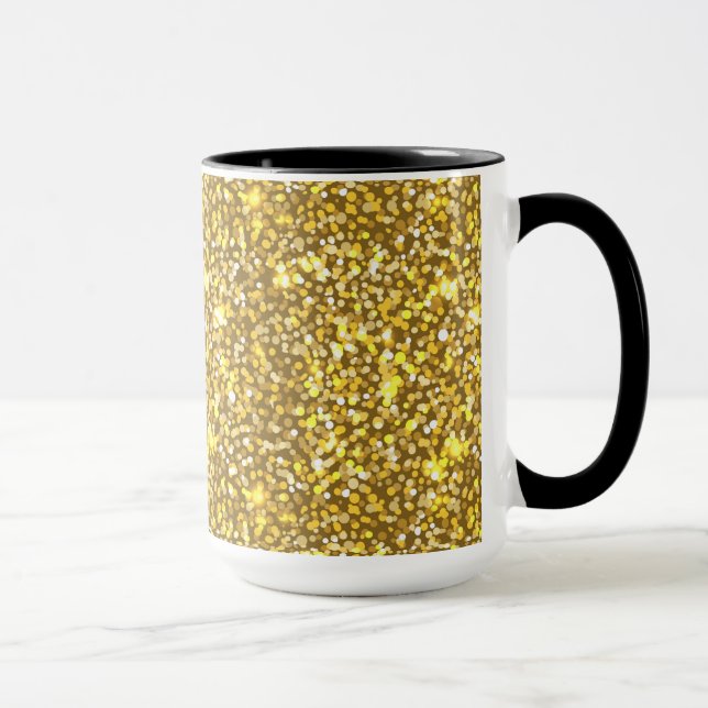 Goldener Glitzer Tasse (Rechts)