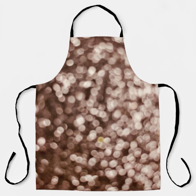 goldener Glitzer Textur Hintergrund. Selektiver Fo Schürze (Vorderseite)