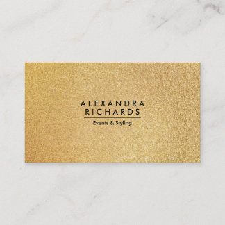 Goldener Glitzer Visitenkarte