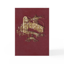 Goldener Glitzer Weihnachten - Grußkarte