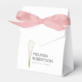 Goldener Glitzer Whisk Bakery Tent Box, Gefälligke Geschenkschachtel