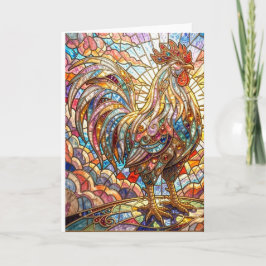 Goldener Hahn des Lichts, Krähendes Mosaik Karte