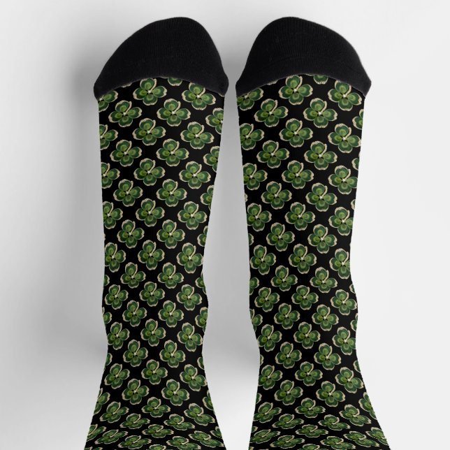 Goldener Heiliger Patrick Shamrock Schmuck mit Per Socken (Oben)