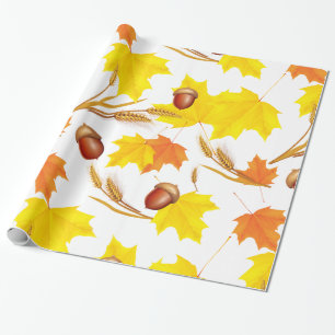 Goldener Herbst Geschenkpapier