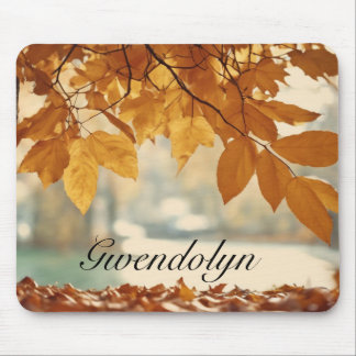 Goldener Herbst/Herbst-Leaf Naturlandschaft Mousepad