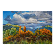 Goldener Herbst im Gebirge