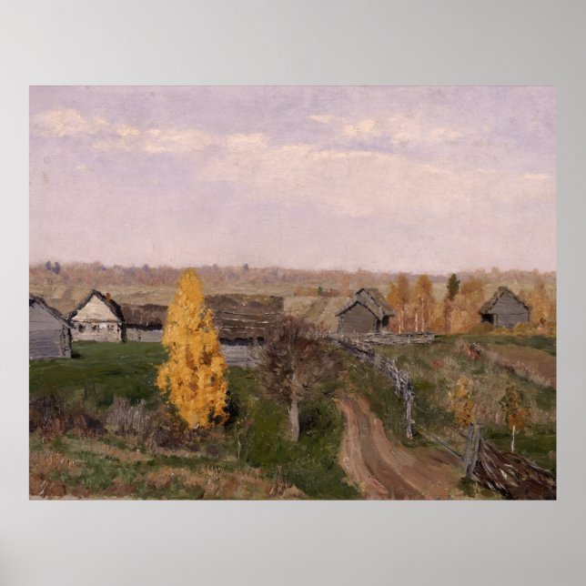 Goldener Herbst | Issac Levitan Poster (Vorne)