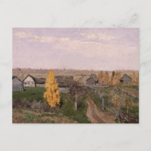 Goldener Herbst   Issac Levitan Postkarte