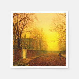 Goldener Herbst John Atkinson Grimshaw Serviette