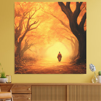 Goldener Herbstzen Leinwanddruck