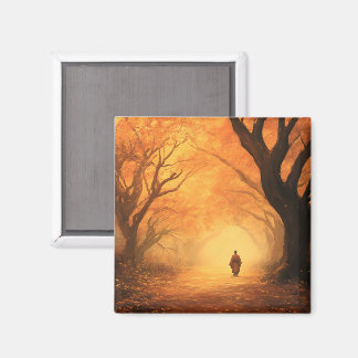 Goldener Herbstzen Magnet
