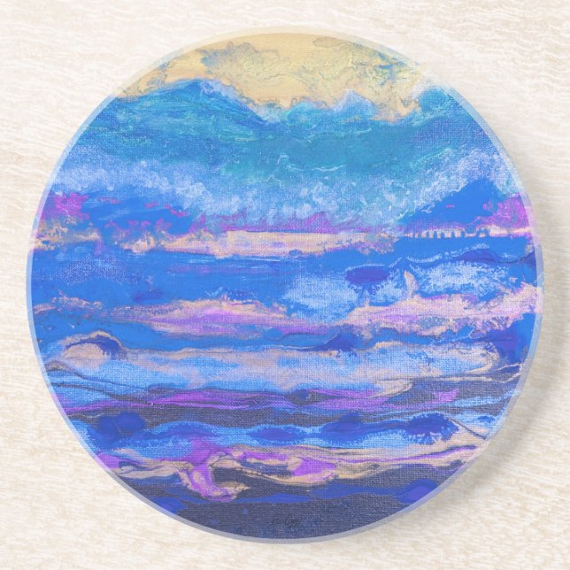 Goldener Himmel Getränkeuntersetzer (Vorne)