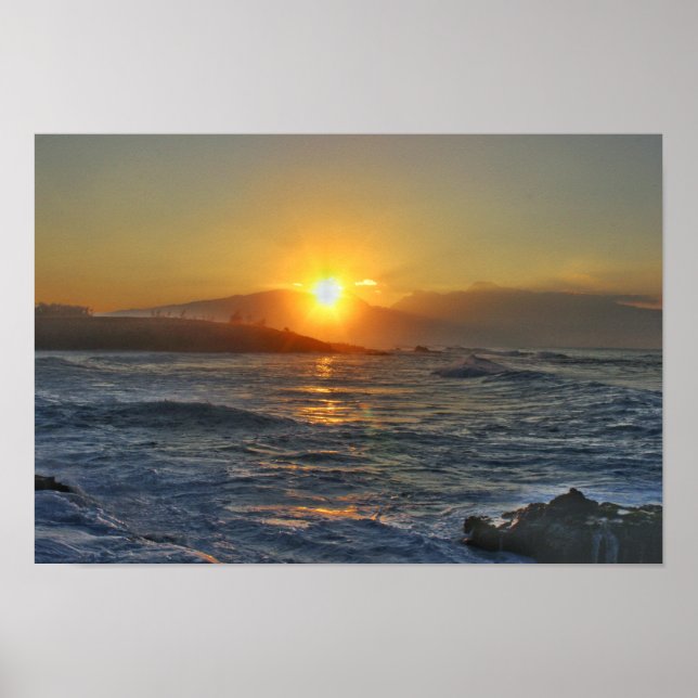 Goldener Himmel Poster (Vorne)