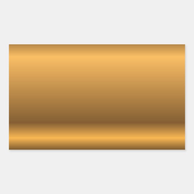 Goldener Hintergrund Rechteckiger Aufkleber (Vorderseite)