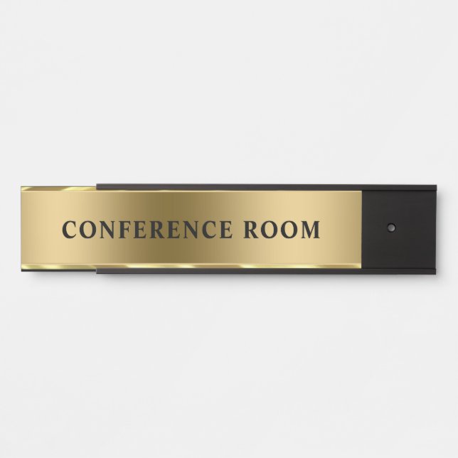 Goldener Hintergrund  Türschild (Vorderseite )