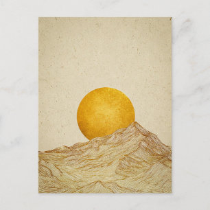 Goldener Horizont Postkarte