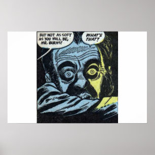 Goldener Horror Vintage Comicen 80er klassisches R Poster