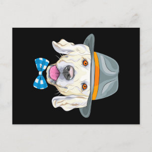 Goldener Hund   Hund Lover   Cooler Hundebesitzer Feiertagspostkarte