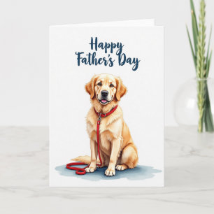 Goldener Hund Vatertagskarte Karte