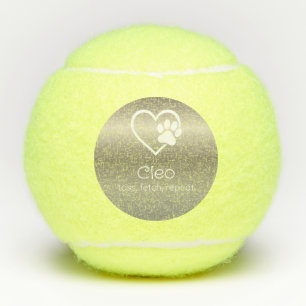 Goldener Hundename Tennisball 'werfen, apportieren Tennisbälle