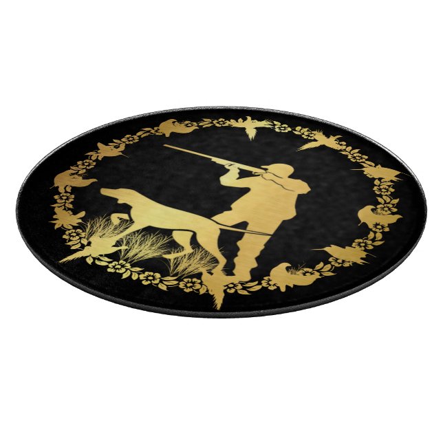 Goldener Jäger Schneidebrett (Ecke)