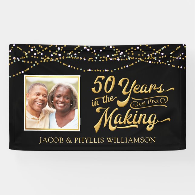 Goldener Jahrestag | 50 JAHRE IM MAKING - Foto Banner (Horizontal)