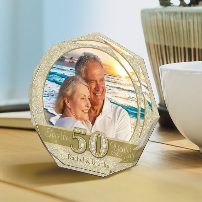 Goldener Jahrestag Fotoblock (Von Creator hochgeladen)