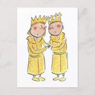 Goldener Jahrestag Postkarte