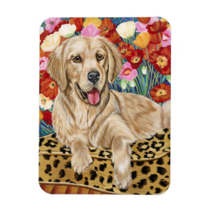 Goldener Jungen-Retriever Magnet