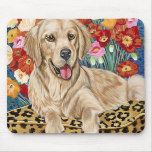 Goldener Jungen-Retriever Mousepad