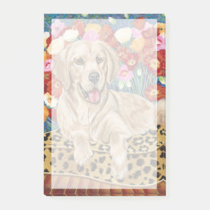 Goldener Jungen-Retriever Post-it Klebezettel